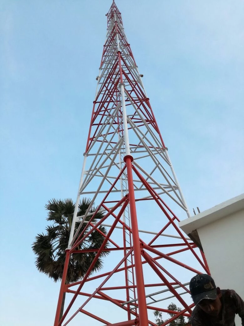 torri cellulari di telecomunicazione in acciaio autoportanti wifi