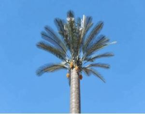 Torre di comunicazione in acciaio con albero bionico artificiale monopolare GSM