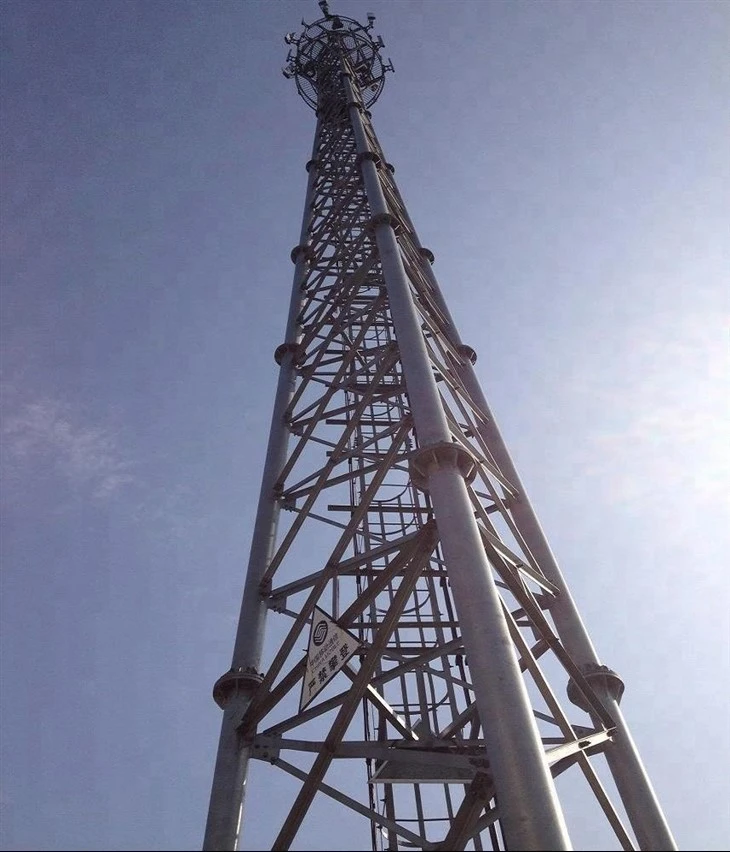 Torre autoportante in acciaio a 3/4 gambe