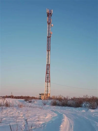 Torretta d'acciaio di comunicazione della torre di telecomunicazione di microonda del tubo della grata per costruzione 5G